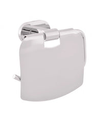 Portarotolo YUKON con coperchio in ottone cromato 13,6 cm