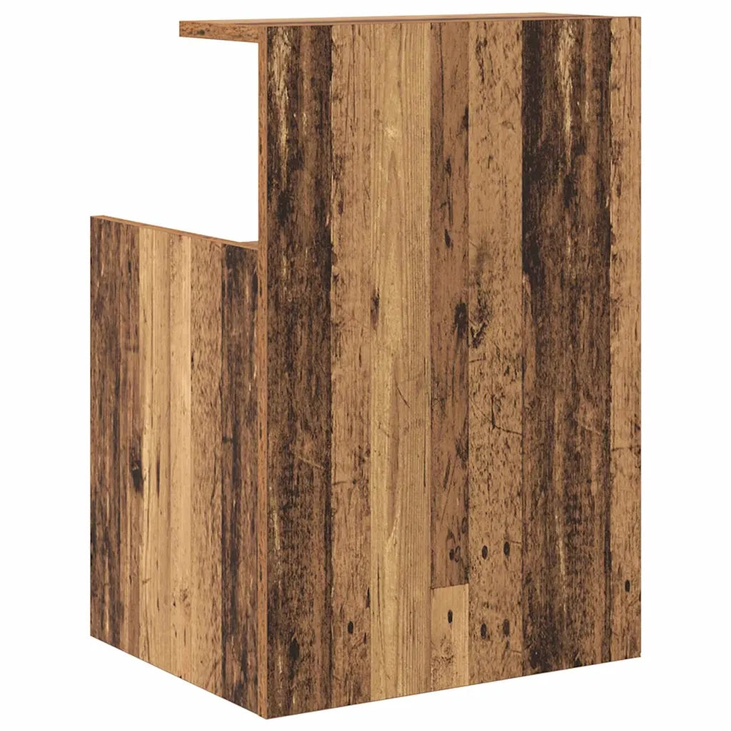 Set di 2 Comodini | Armadio da Notte | Mobiletto da notte Legno vecchio 40 x 35 x 60 cm