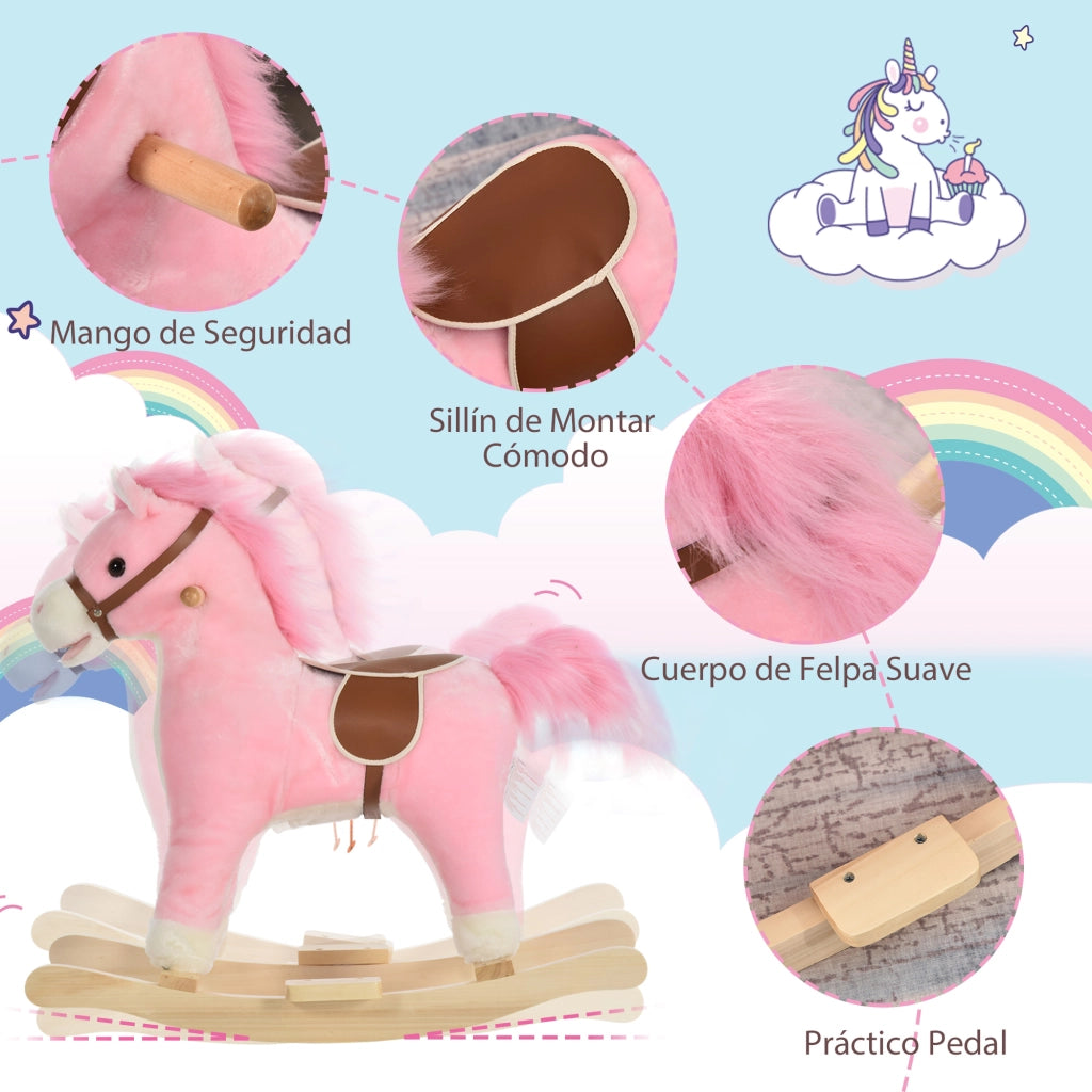 Casetta Gioco per Bambini con Suoni e Movimento ¨C Minimal ¨C Rosa 65x32,5x61 cm