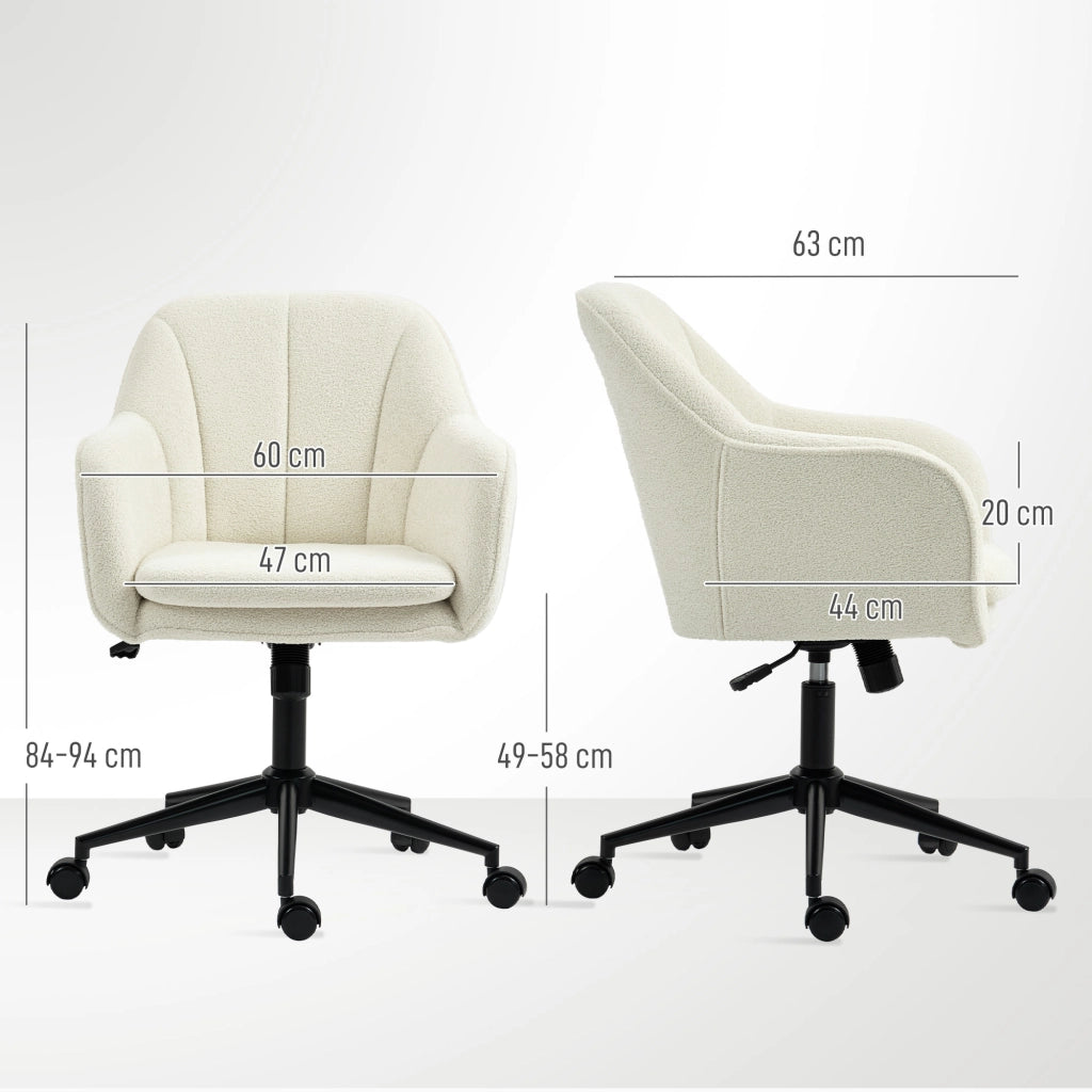 Sedia da ufficio con tessuto ¨C Minimal ¨C Beige