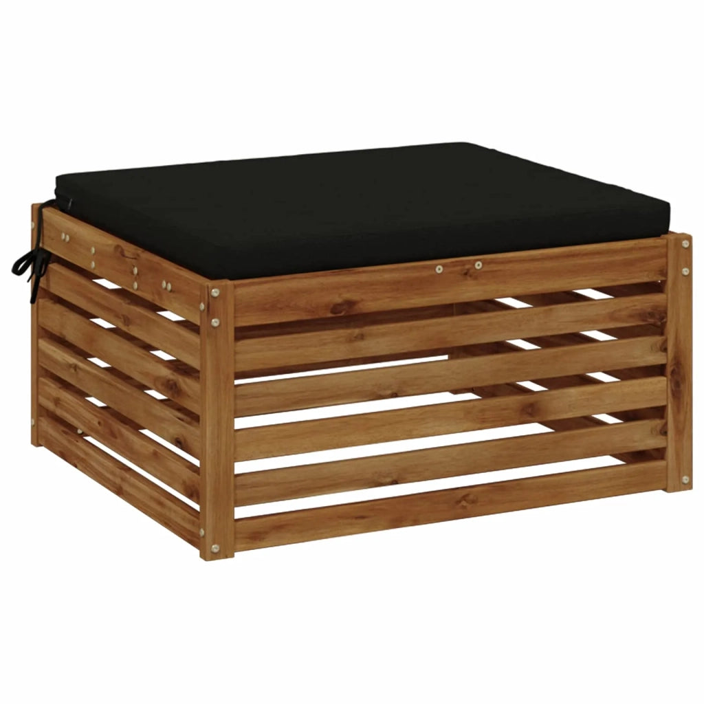 Cuscino per Sedia in Unico Pezzo SOEST 100% Poliestere Nero 945005