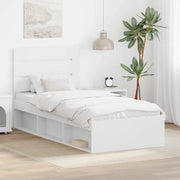Struttura del letto Bianco 90 x 190 cm Pino massello 3411792