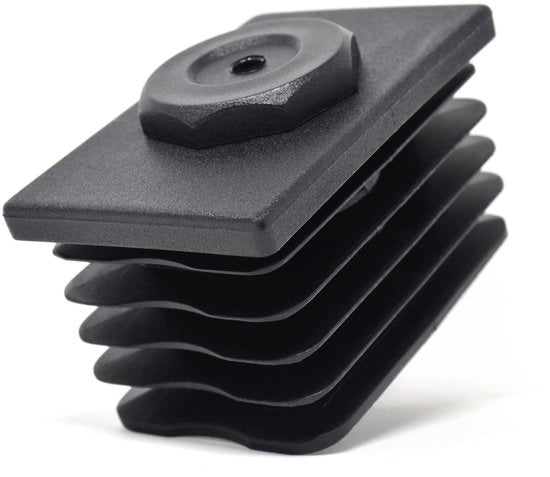 Supporti di sostegno - Sostegni di fissaggio - Ideali per sedili in acciaio - Nero - Lamelle regolabili - Massimo 400 kg - Adatto per quattro gambe di tavolo
