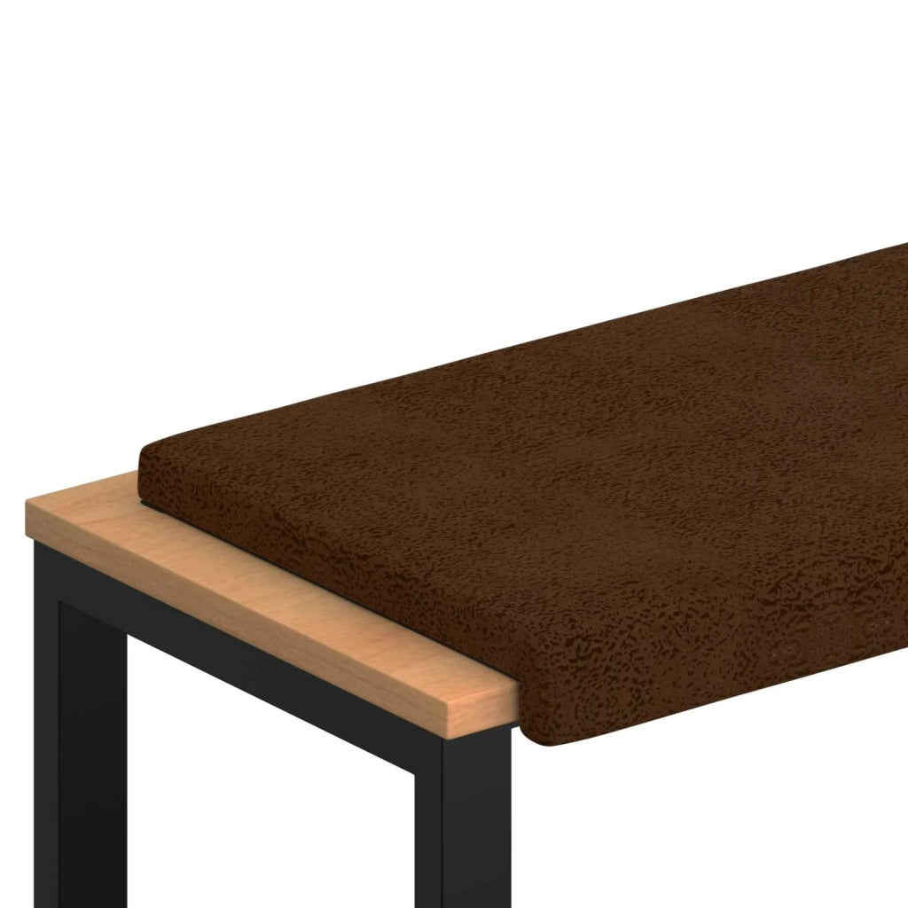 Cuscino per panchina Tessuto scamosciato sintetico Marrone 42043355