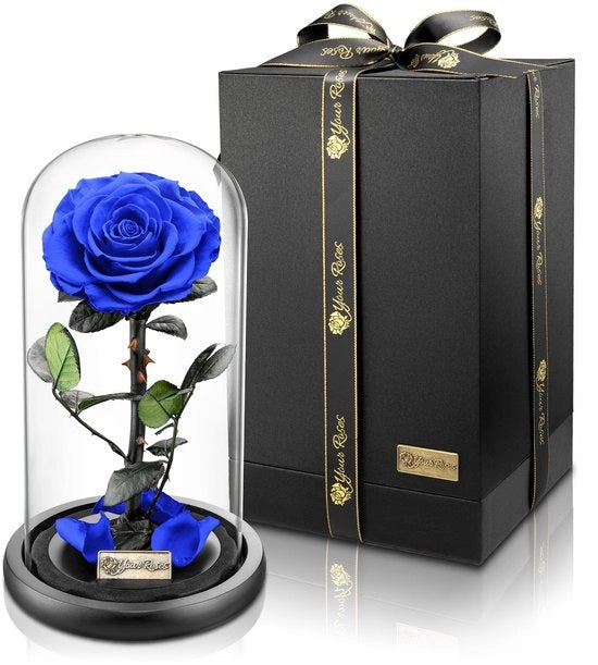 Bouquet di Rose Premiate - Scatola di Regalo - Decorazione - Matrimonio - San Valentino - Lunga Durata - Rose Premiate