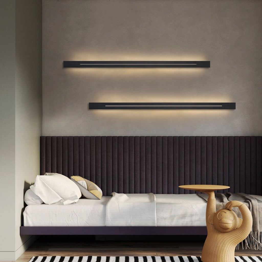 ZMH Applique LED per interni nera 30cm 60cm 100cm