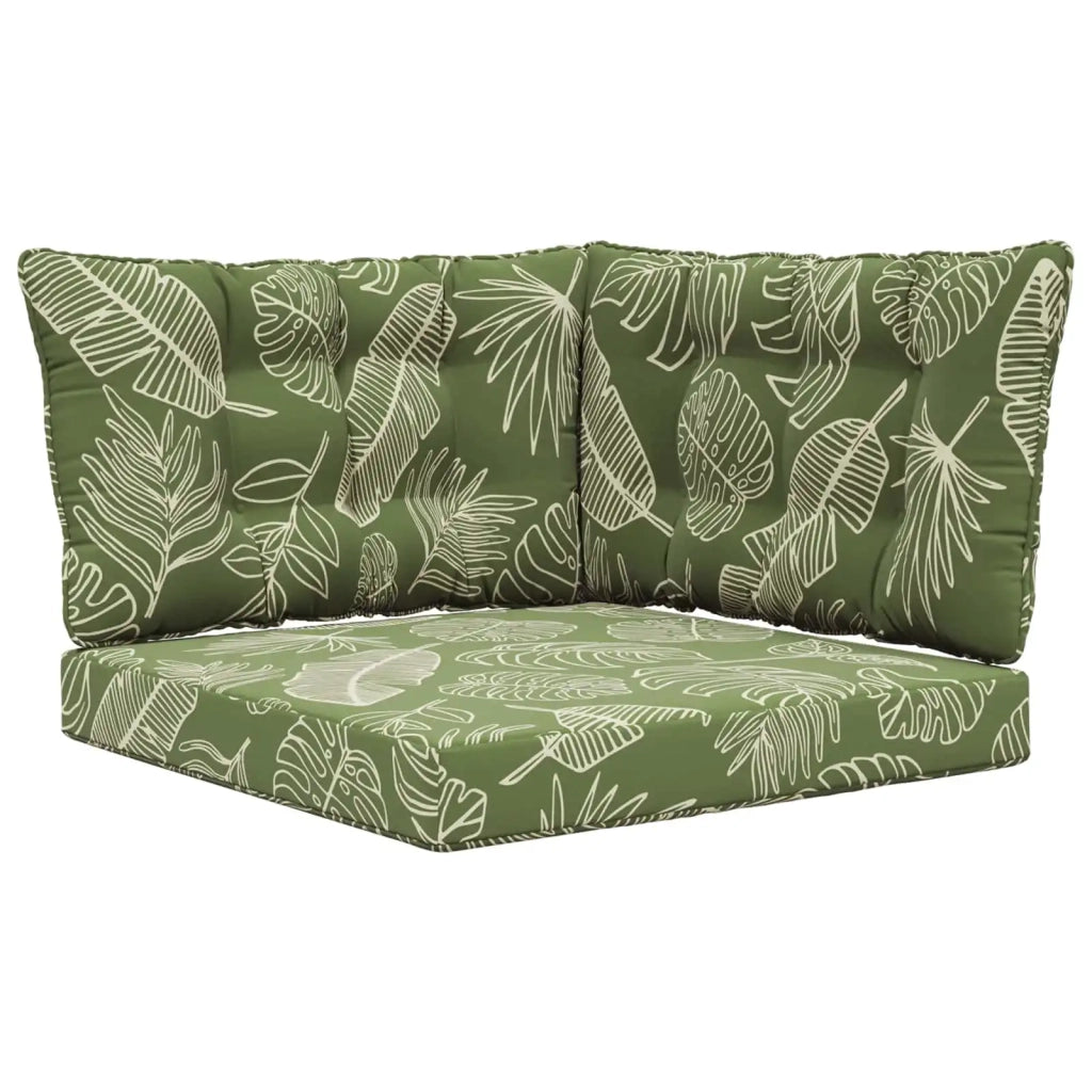 Cuscino per divano da esterno 3 pcs Design a foglia Poliestere 900928