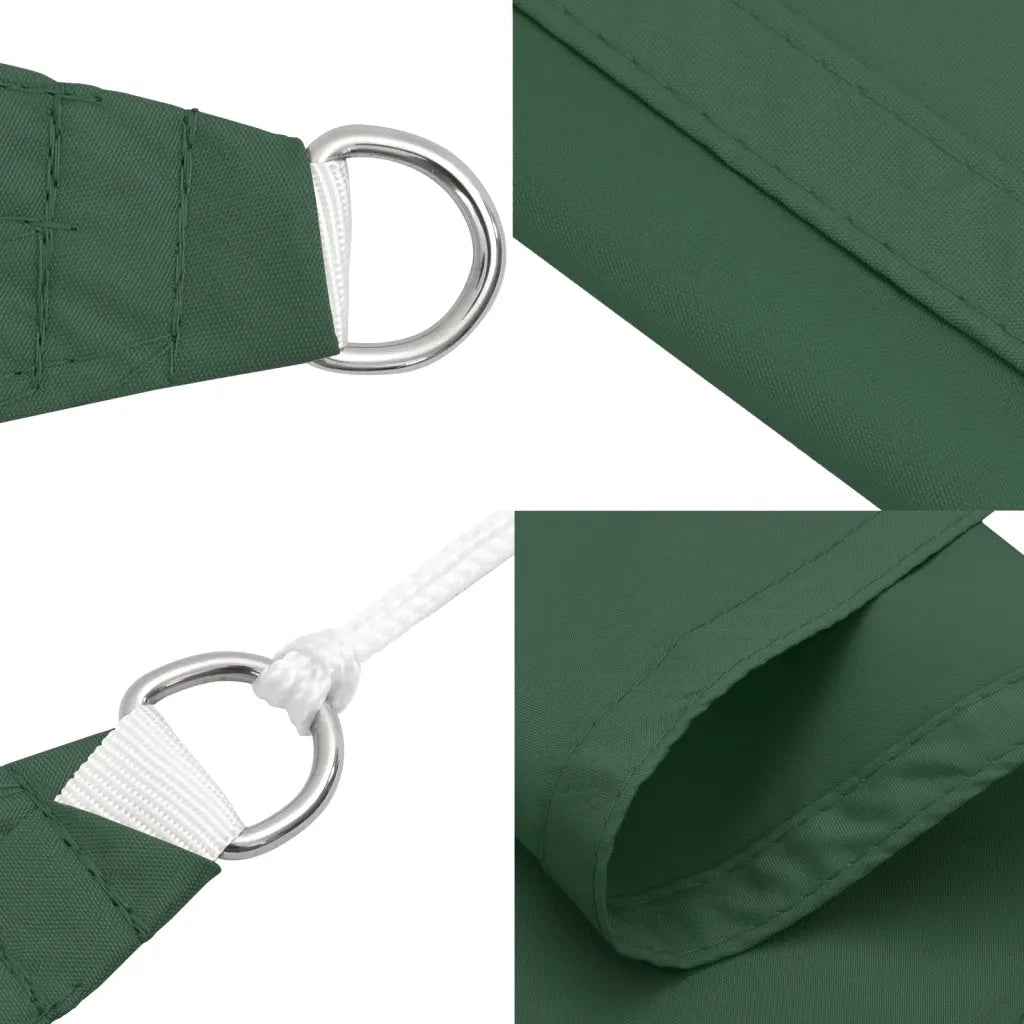 Parasole a vela | Telo Ombra | Vela da ombra Oxford Rettangolare 4x7 m Verde Scuro