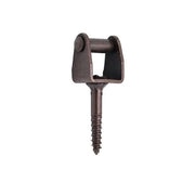 CAVALLOTTO A VITE 18MM OTTONE BRONZATO PER SERRAME