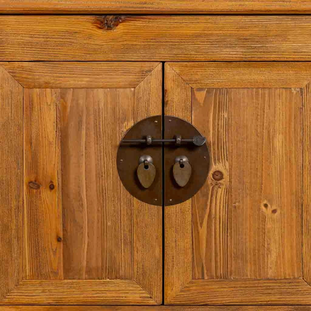 Mobile basso in legno marrone 159x39x63h cm