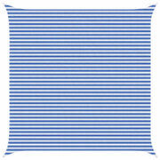 Telo Ombra Blu e Bianco 5 x 5 m HDPE 42032872