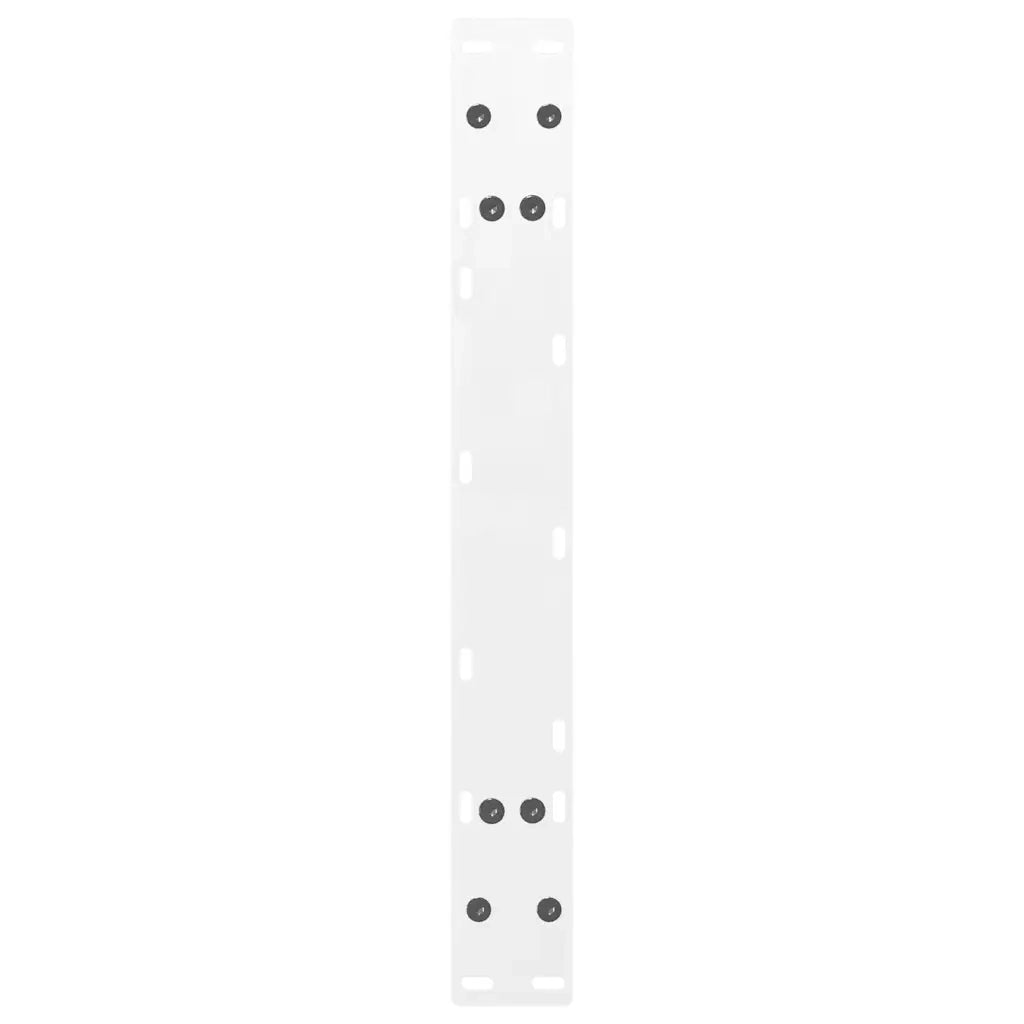 Gambe per Tavolino da Caffè a Forma di A 2 pz Bianche 60x(30-31) cm Acciaio 4012821