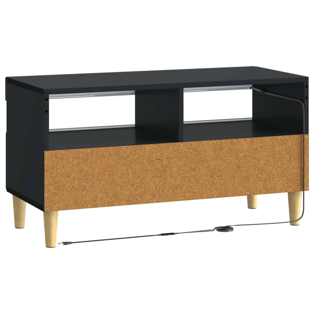 Mobile TV LED Nero Legno ingegnerizzato 897216