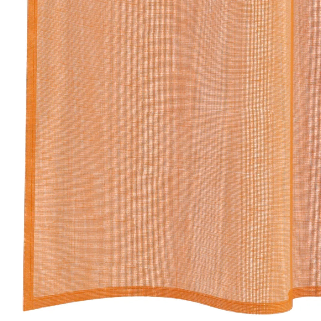 Tende in Voile con Tasche per Aste 2 pz Terracotta 4102231