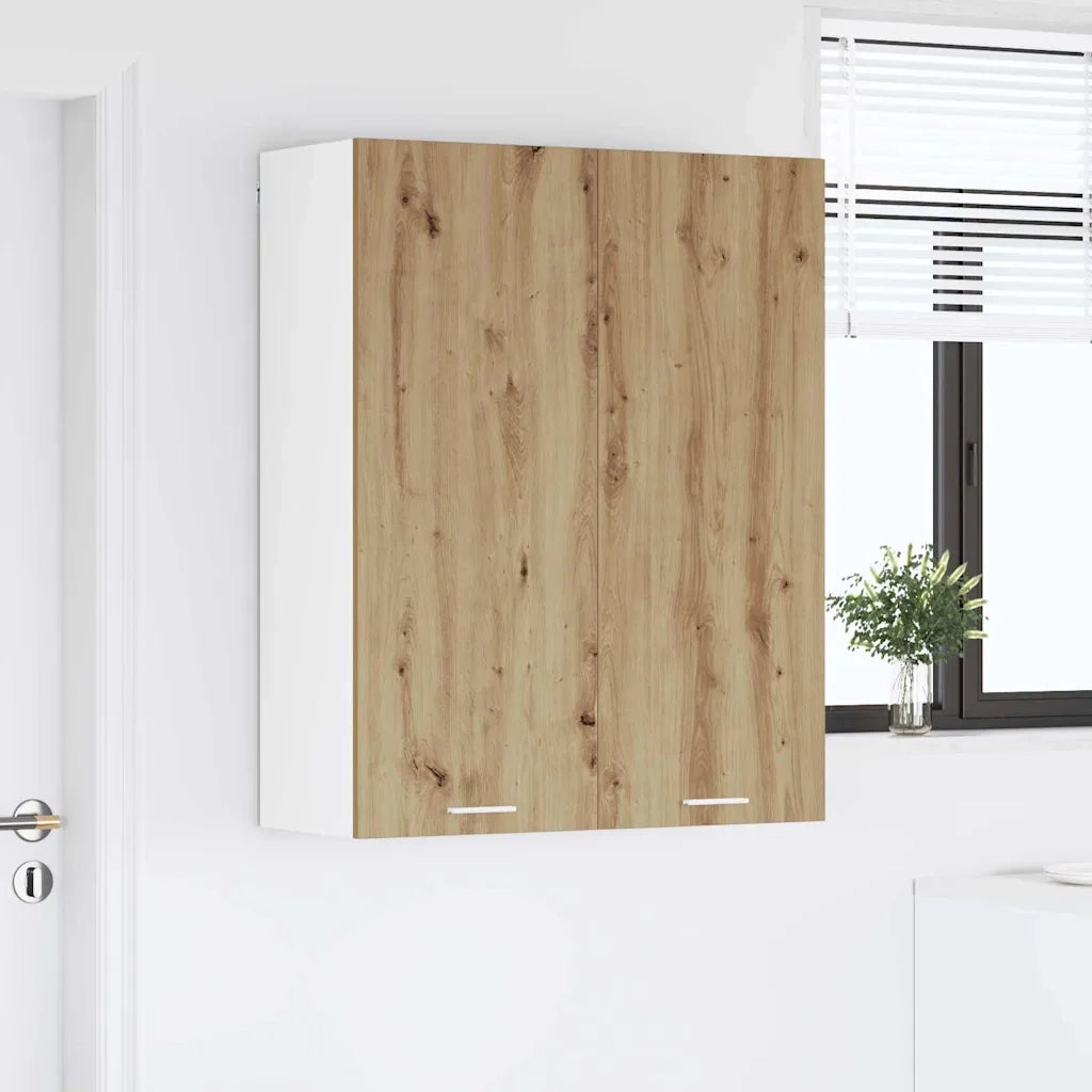 Armadio pensile con porta Rovere artigianale 80 x 31 x 100 cm 884369