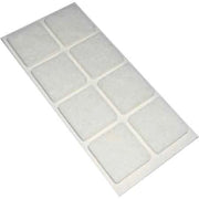 FELTRINI QUADRATI 35x35 mm - Marrone - Blister 4 pezzi