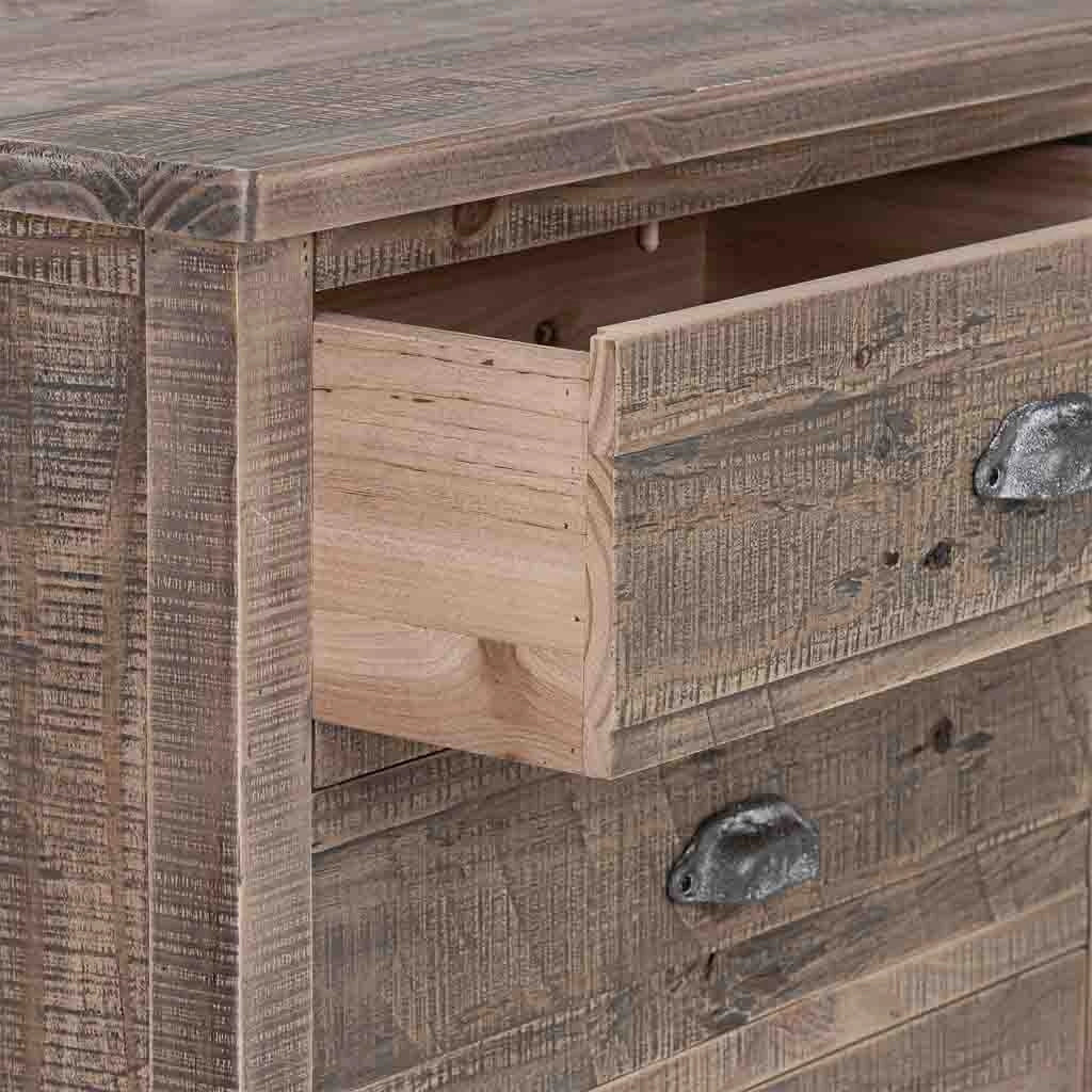 Cassettiera in legno marrone 65x40x103,5h cm