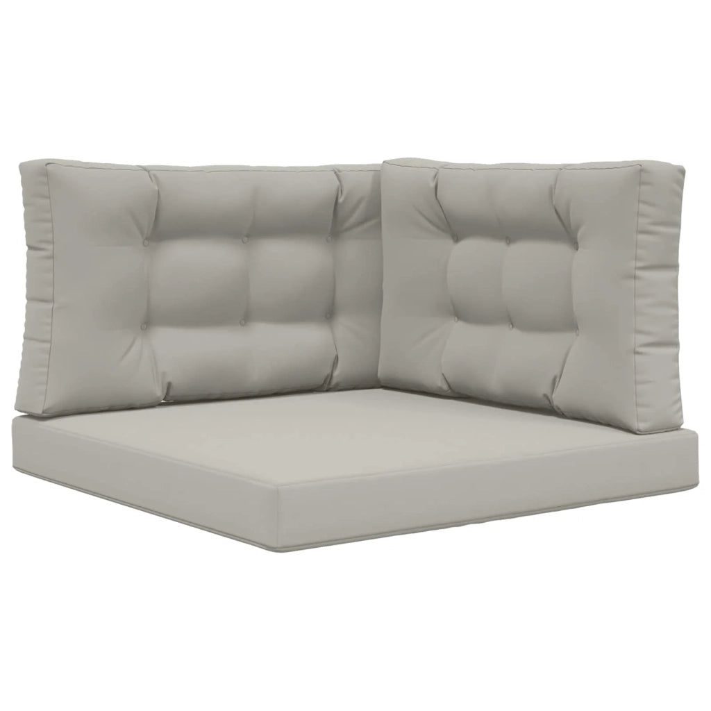 Cuscino per divano da esterno 3 pcs Grigio Poliestere 900881