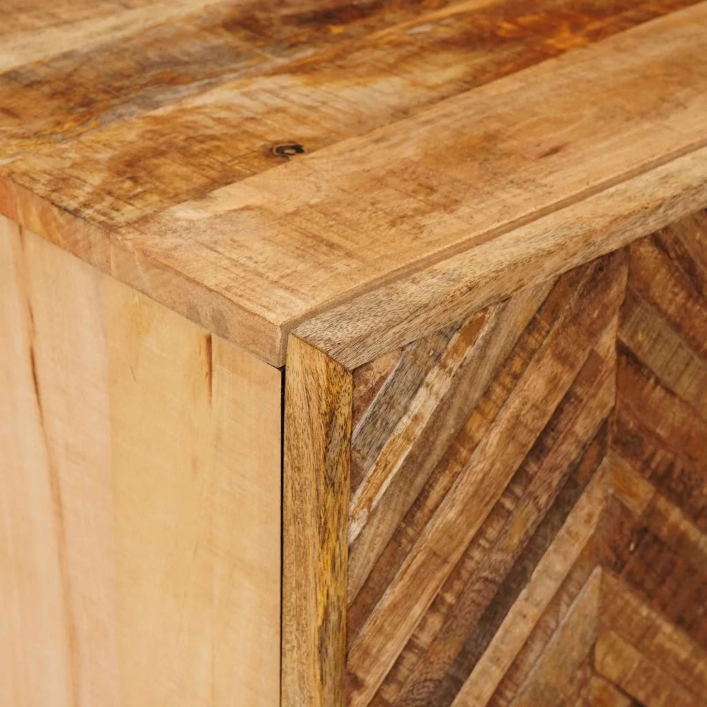 Comodino | Armadio da Notte | Mobiletto da notte Marrone 40 x 33,5 x 46 cm Legno di mango massello