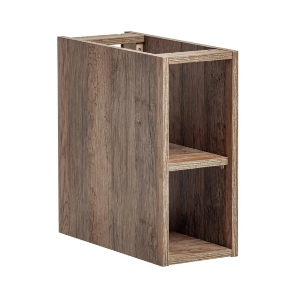 Mobile da bagno VANTA in rovere scuro 20 cm - Modulo sospeso con ripiano