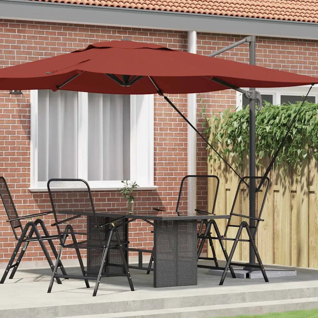Parasol Roma Rosso 286 x 284 x 265 cm Alluminio e Poliestere 42003342