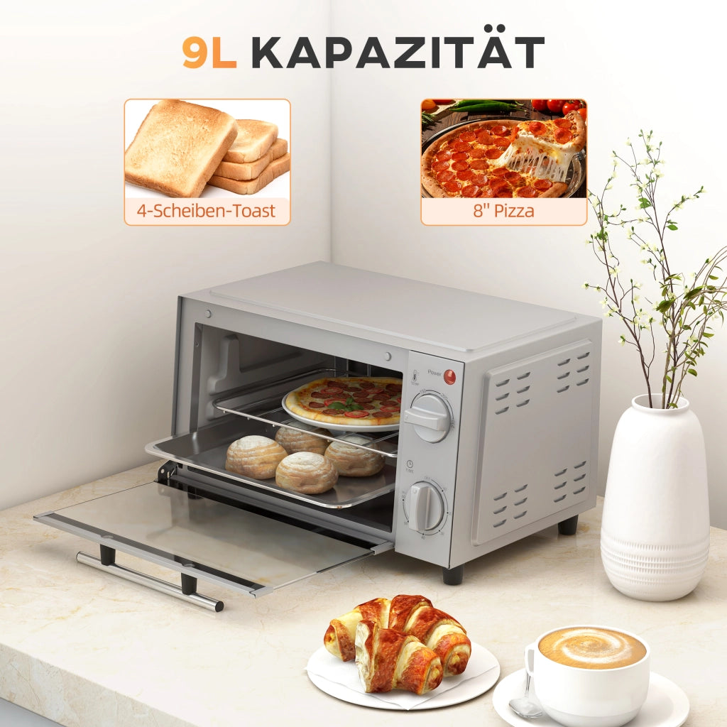 Forno Mini ¨C Minimal ¨C 9L Acciaio Inox Argento