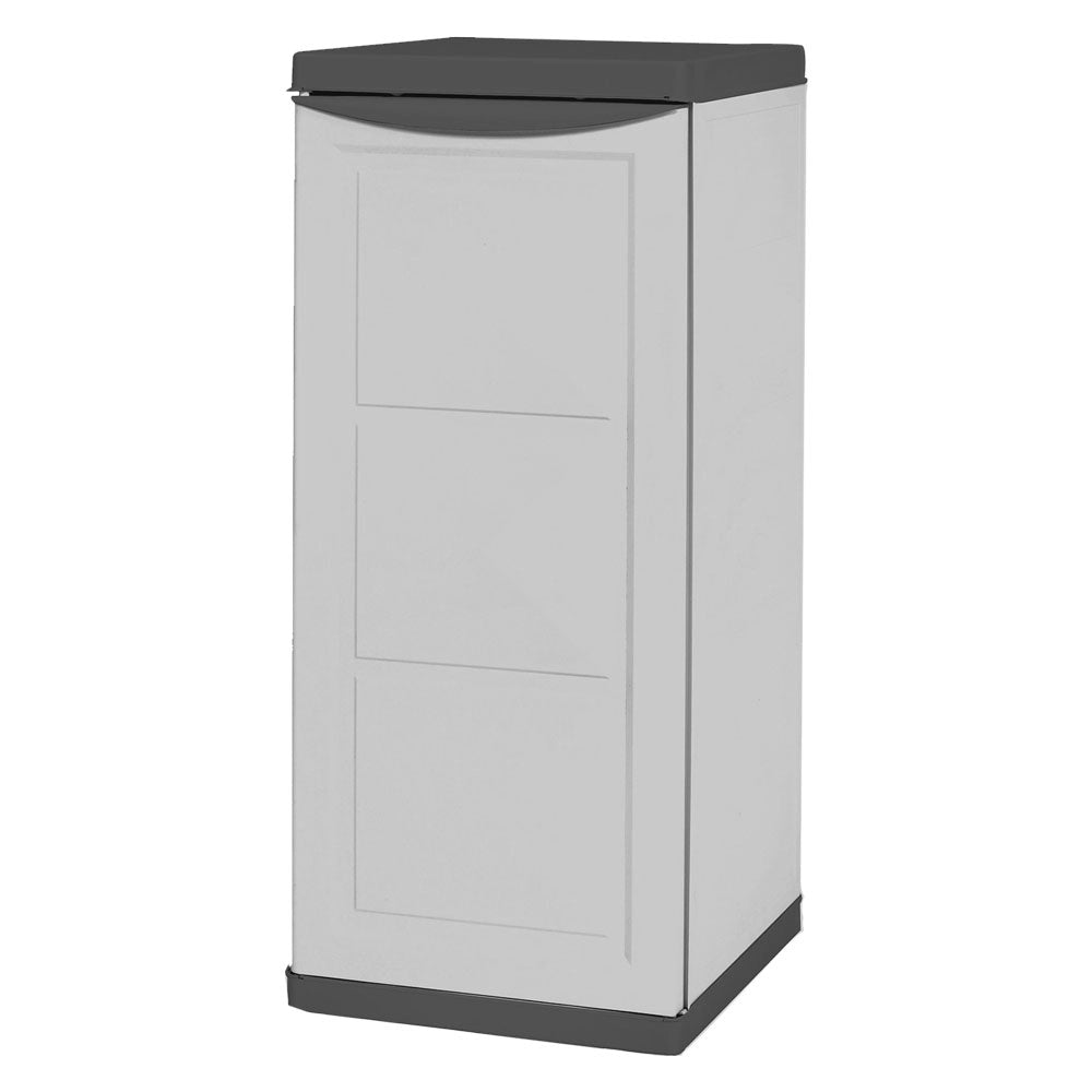 1pz armadio basso porta bombola 'colonna' cm 40 x 45 x h.91 - grigio/nero cod:ferx.8050700nlm