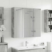 Mobiletto per specchio da bagno Grigio cemento 889090