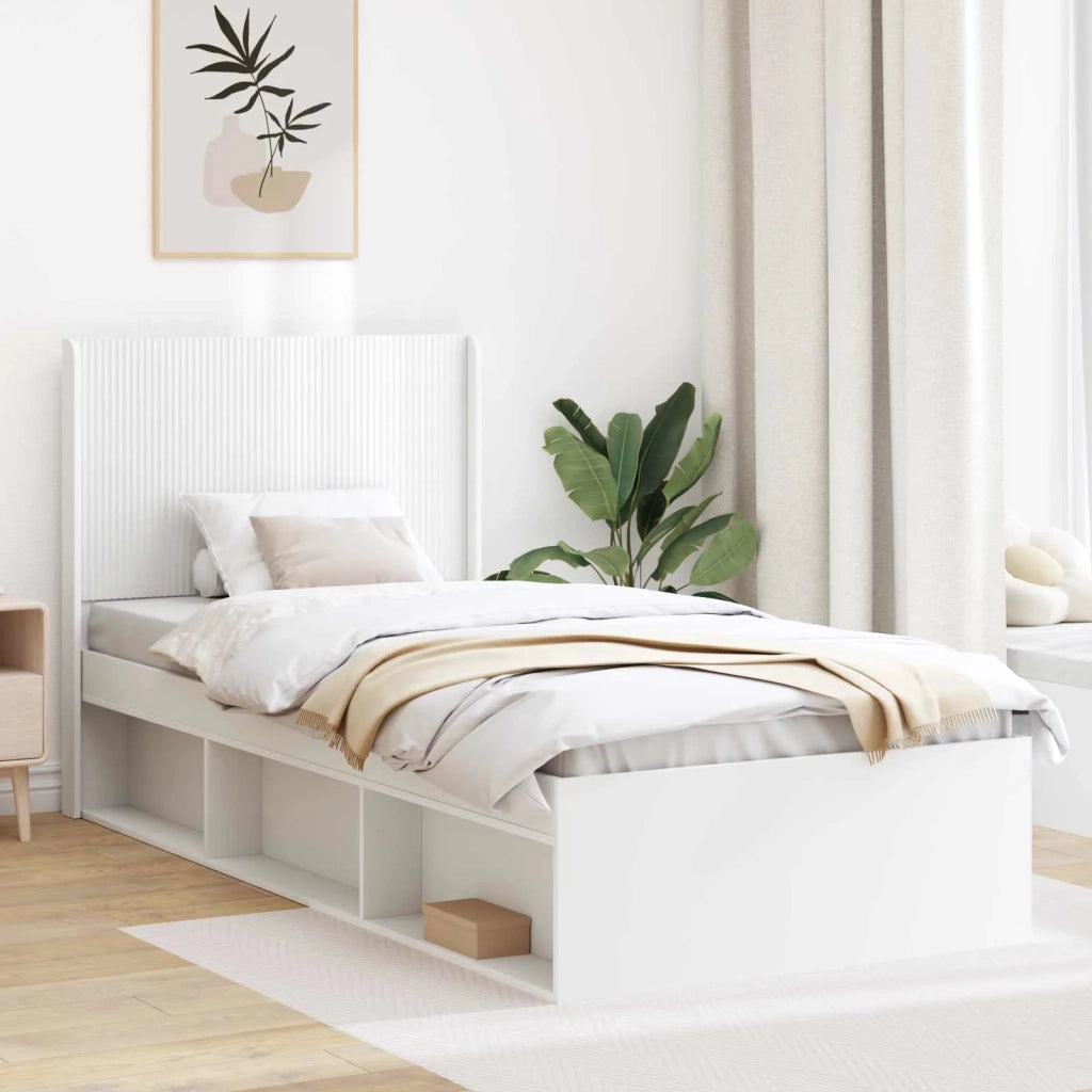 Testiera Letto Bianco Legno ingegnerizzato 889635