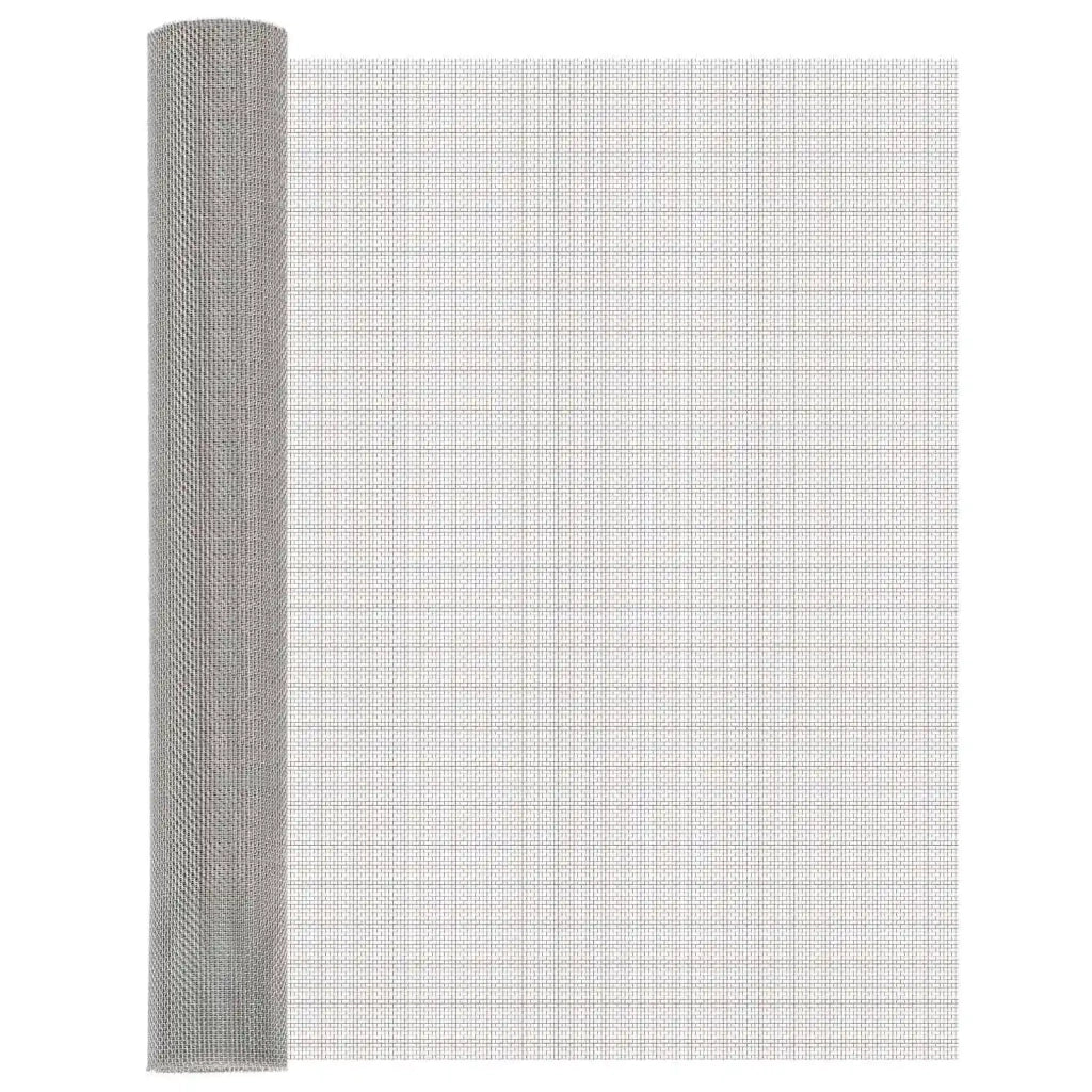 Rete per schermatura 80 x 500 cm 8 Mesh Argento 42039672
