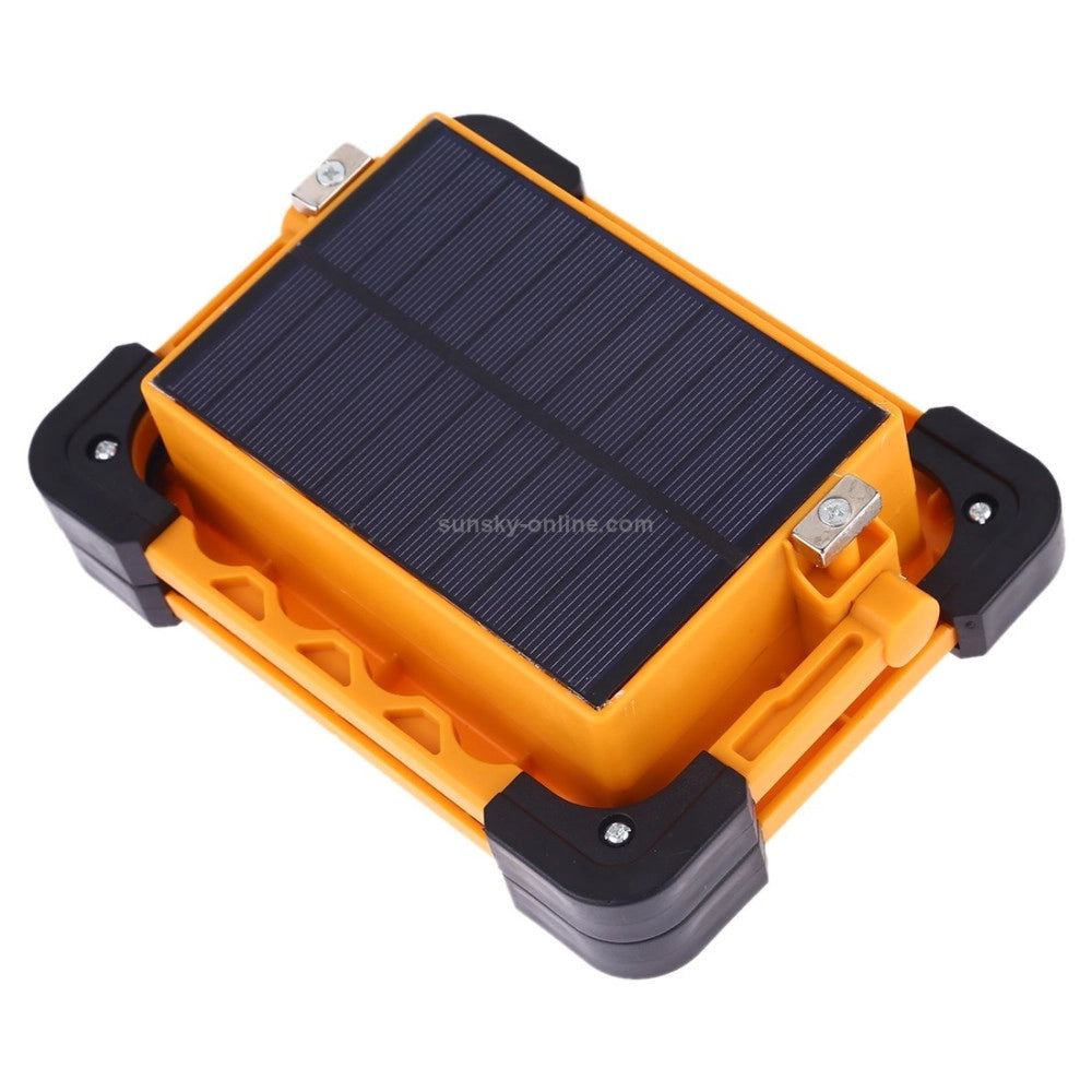 Trade Shop - Faro Luce A Led Spotlight Ricaricabile Con Pannello Solare Portatile 30w 1500lmn -
