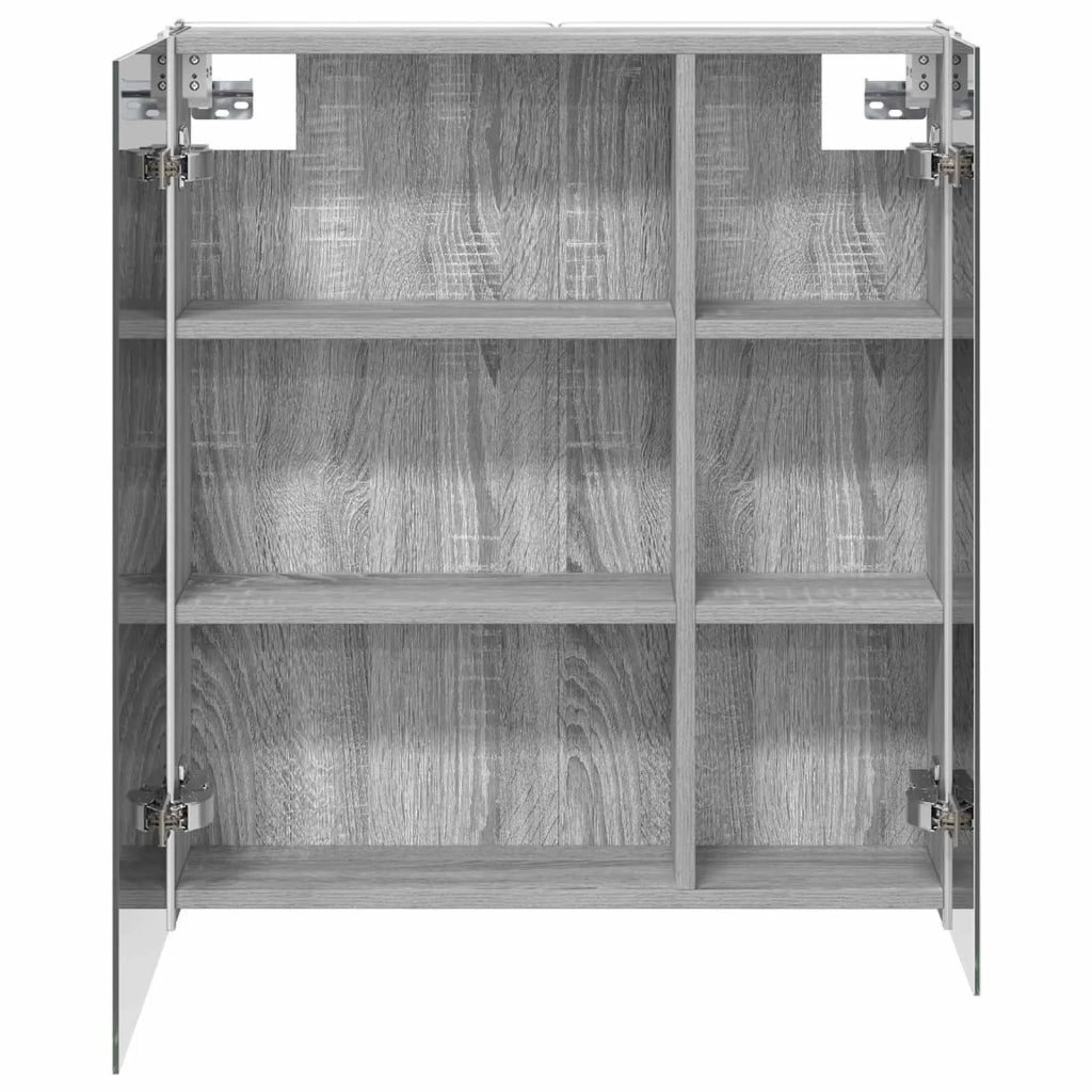 Mobiletto per specchio da bagno Grigio Sonoma 889244