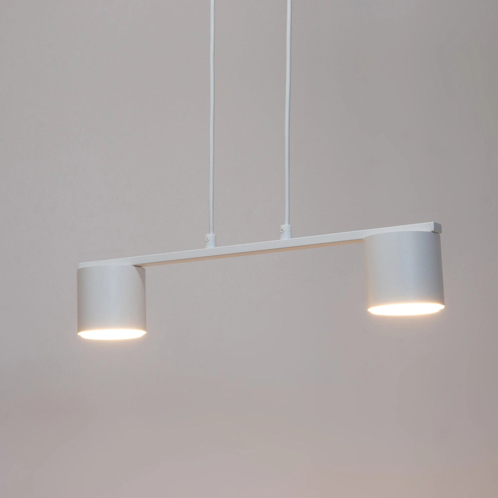 Lampada sospensione bianca moderna 2xGX53 Mila Sigma