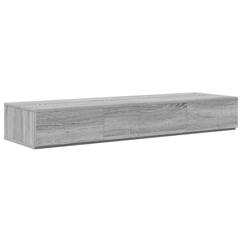 Scrivania studio Sonoma grigio 152 x 40 x 19,5 cm 8006673