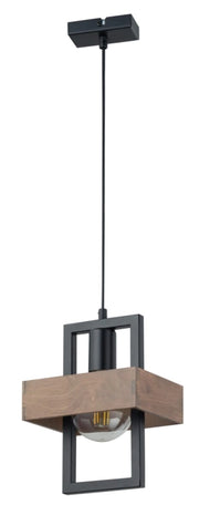 Lampada a sospensione boho nera/marrone Robin E27 Sigma