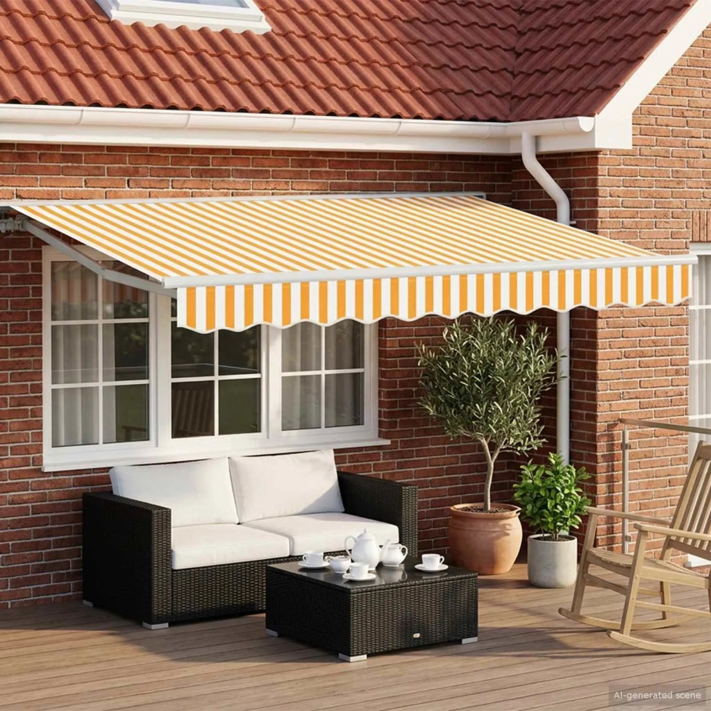 Tenda retrattile manuale Giallo 3 x 2,5 m 3420213