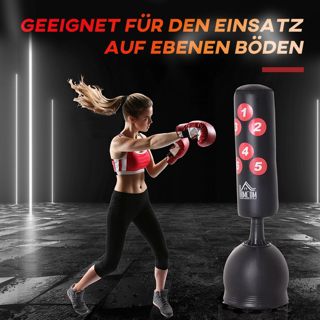 Sacco da boxe pesante ¨C zephmum ¨C nero 165cm con ventose