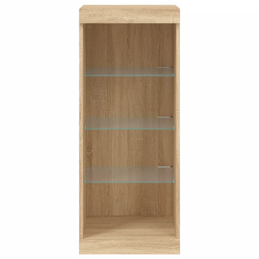 Credenza con Luci LED Rovere Sonoma 41x37x100 cm 836730