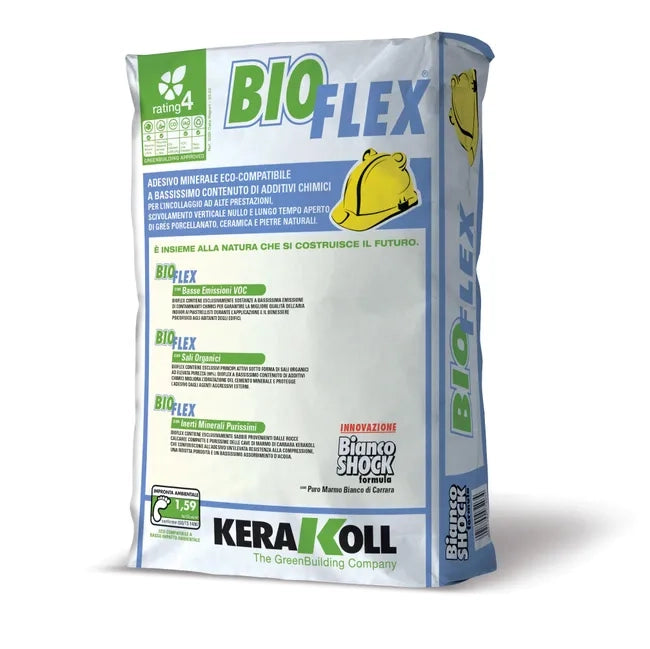 COLLA PER PIASTRELLE 'SUPER BIO' KERAKOLL 25 Kg - Col. Bianco - 25 kg- KERAKOLL