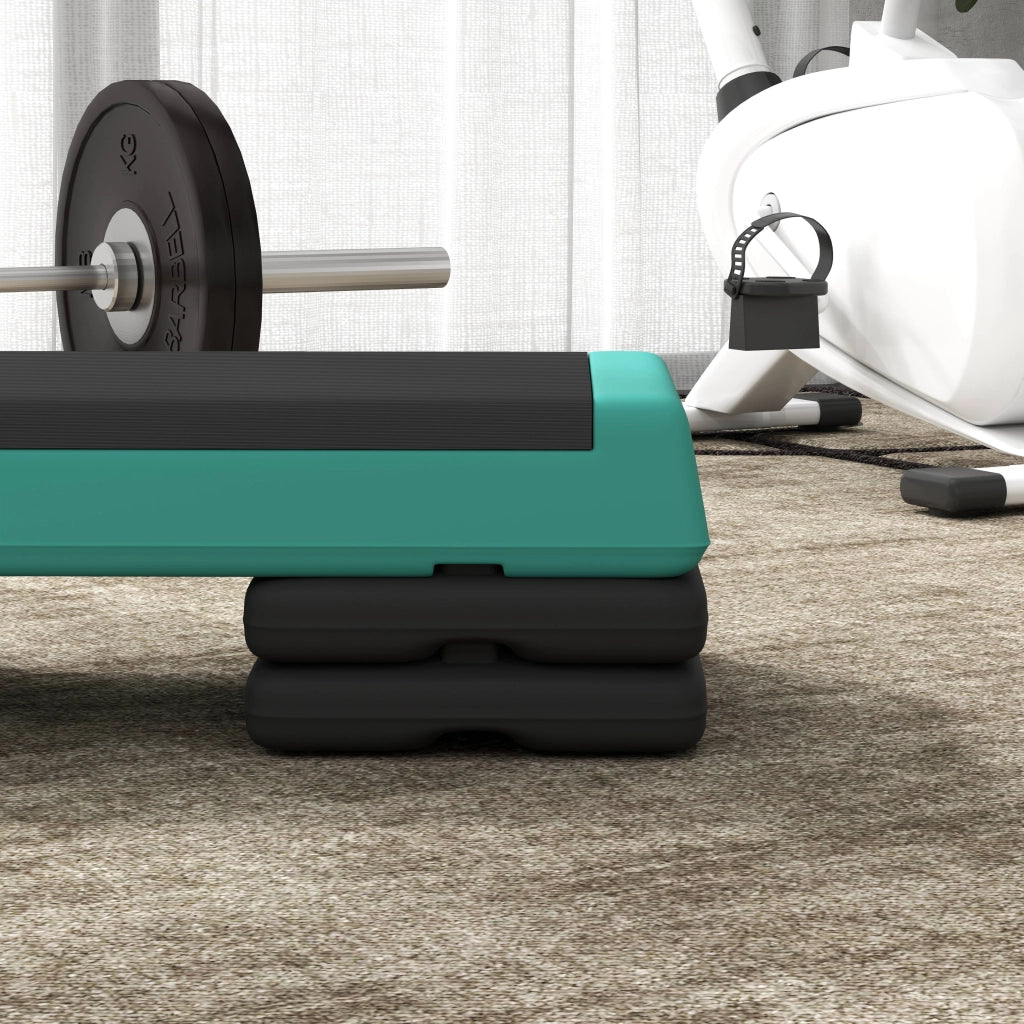 Step Aerobica ¨C zephmum ¨C Verde e Nero 77x36x20,5cm