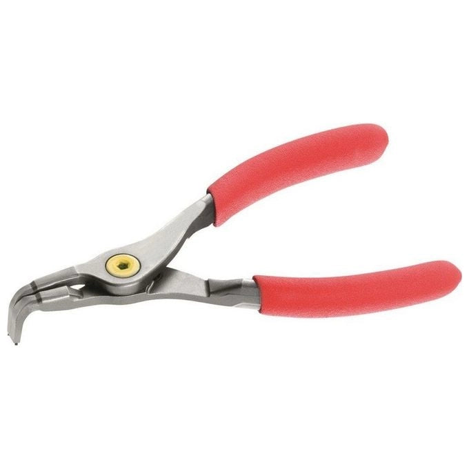 USAG 57730 128PN Pinza per Anelli Elastici Esterni Becchi Piegati a 90° Capacita' 10-25 mm Impugnature PVC Antiscivolo colore Nero