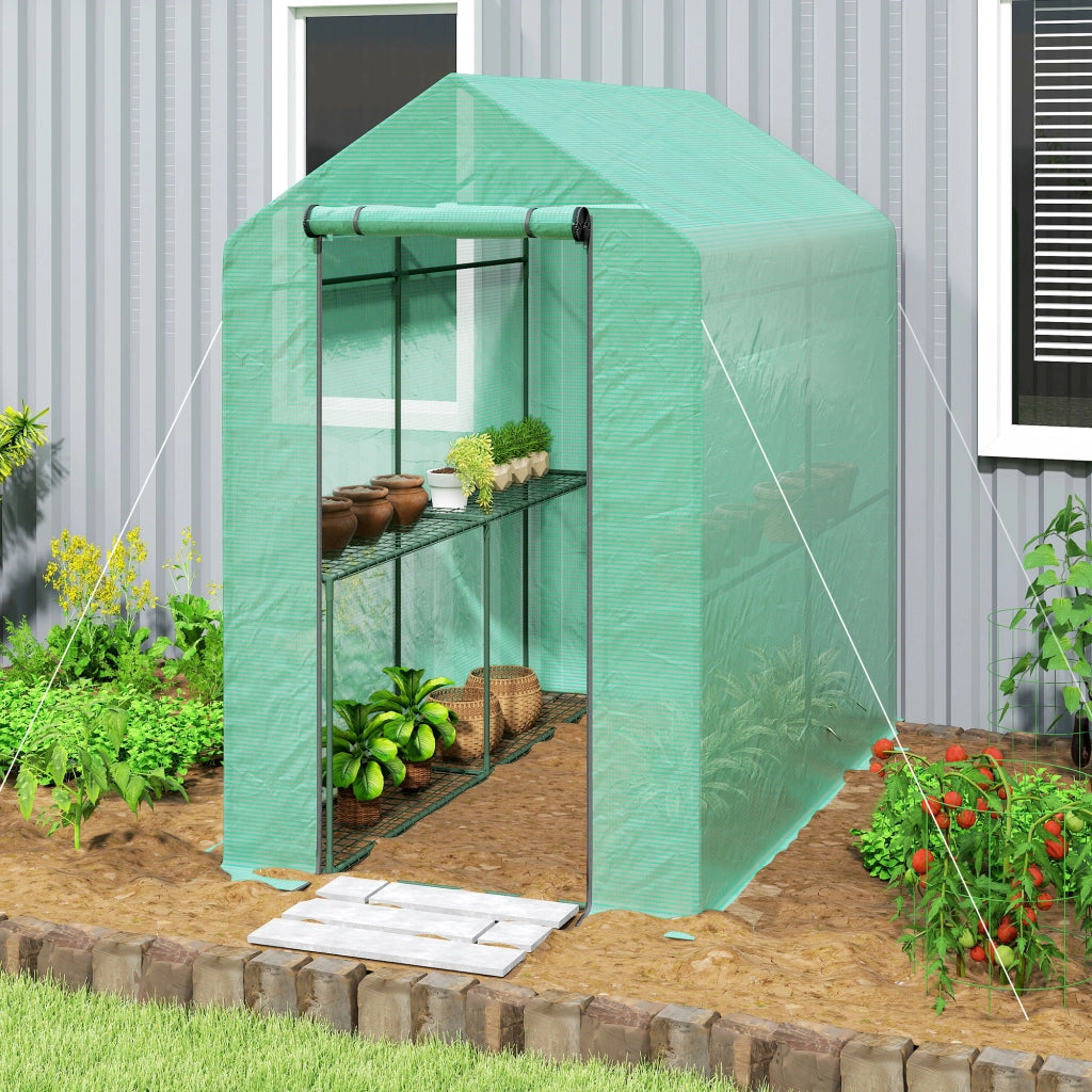 Serra da giardino 2 livelli ¨C Minimal ¨C 186x120x190cm verde
