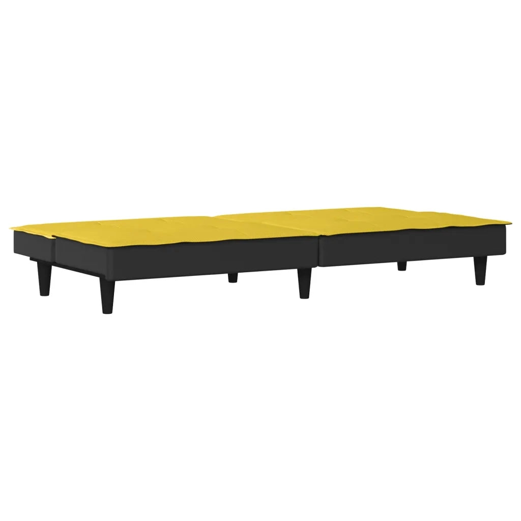 Divano Letto Giallo Chiaro in Tessuto 351917