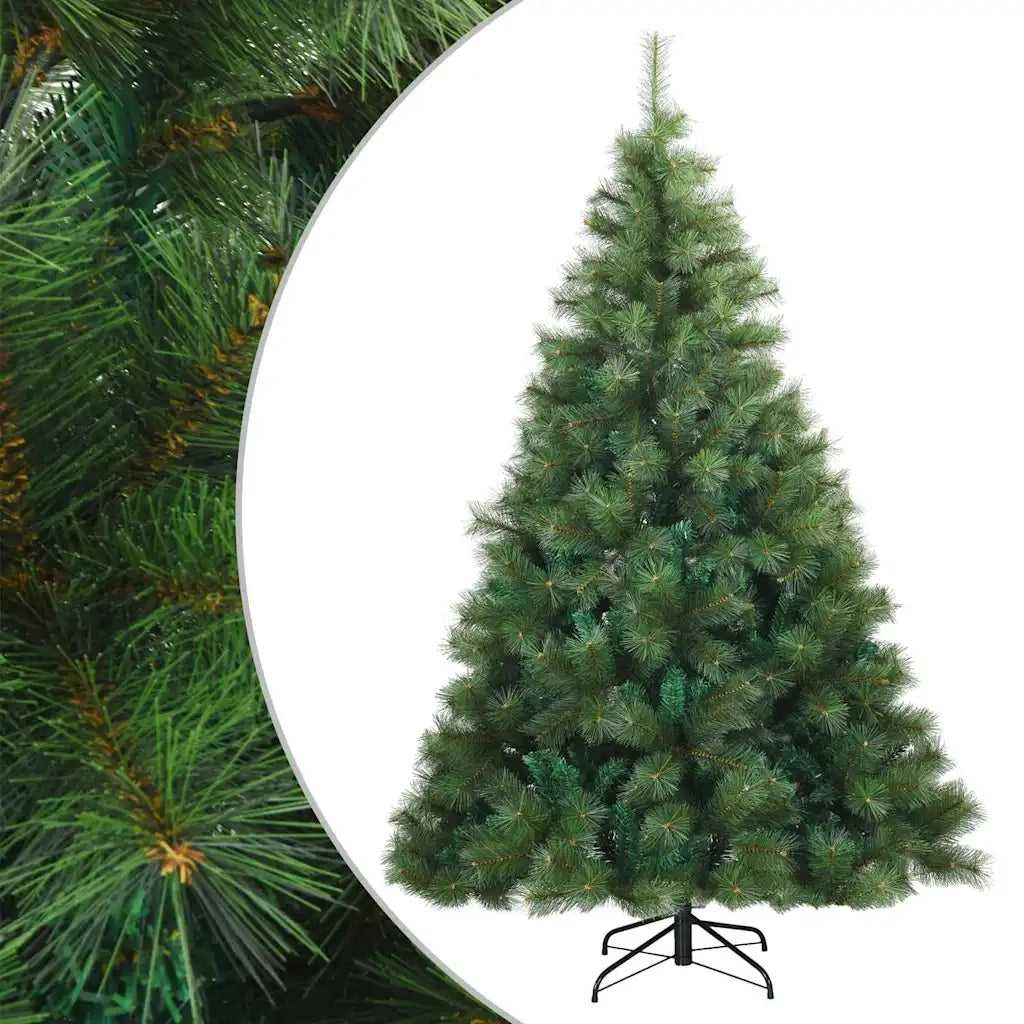 Albero di Natale Artificiale con Rami Pieghevoli Verde 210 cm 42019334