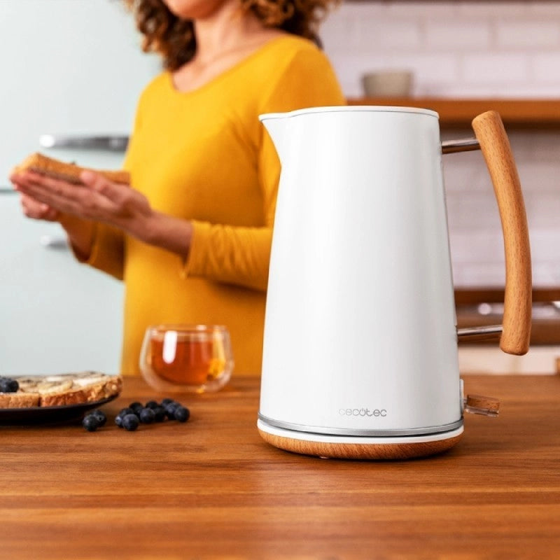CECOTEC 01480 - Bollitore ThermoSense 400 White Woody
