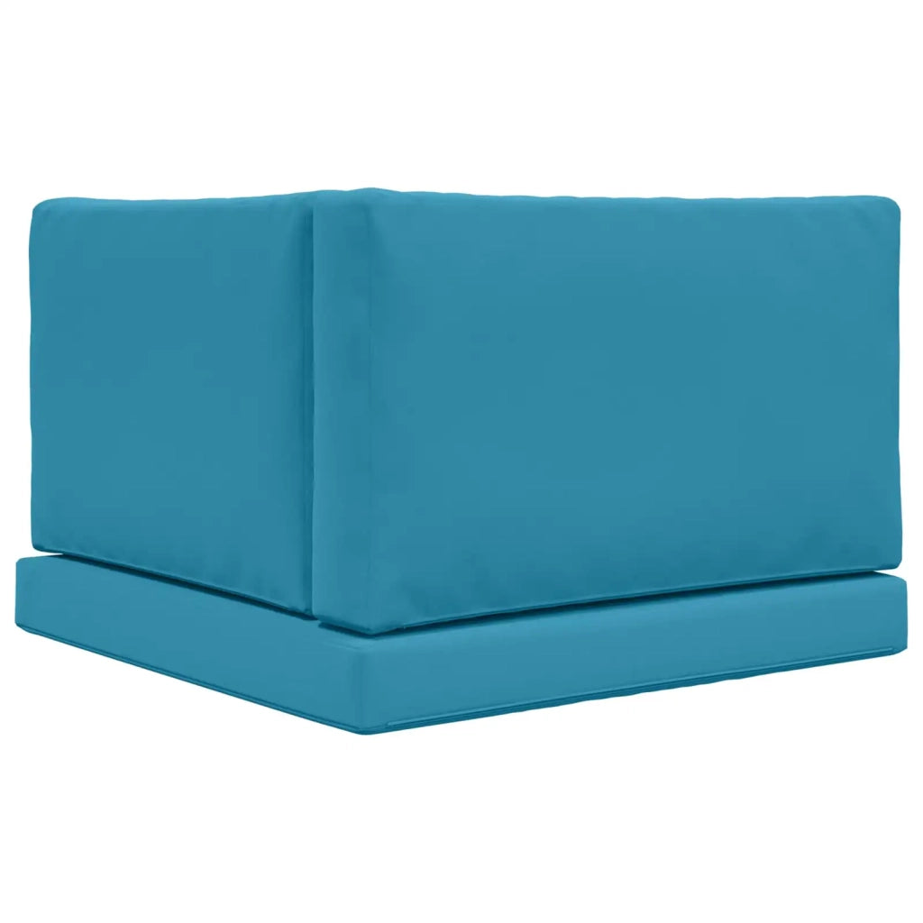 Cuscino per divano da esterno 3 pcs Blu Reale Poliestere 900873