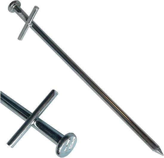 Peghi in Acciaio per Pavimenti Duri da 17 cm per Tende, Ancore per Tende, Pali per Tende, Pali per Tende per Pavimenti di Pietra (20) - Modello 1-100