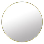 Specchio Valora 50CM con cornice dorata Specchio rotondo in metallo stile moderno