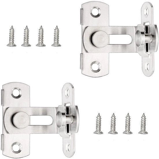 Set di Slot per Porta in Acciaio Inossidabile - 2 pezzi - Fissaggio per Porte e Mobili