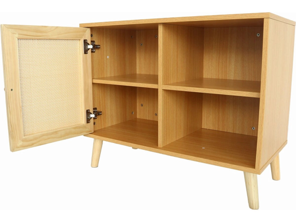 Credenza in legno "Iguana" - 80 x 40 x 66 cm - Marrone